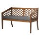 Wooden ottoman