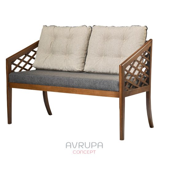 Wooden ottoman
