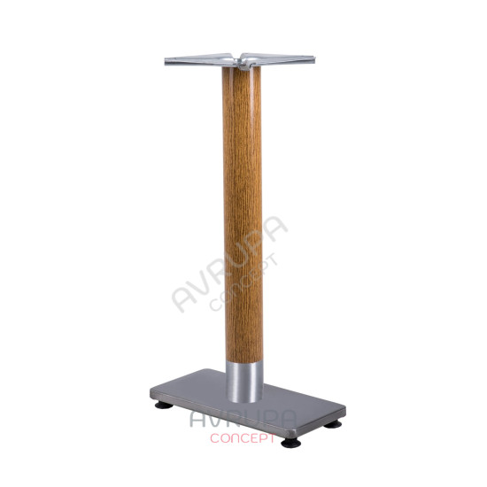 Wood Coated Metal Table Legs - 2