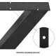 X-frame Çelik Siyah Çift Tezgah ve Masa Ayakları Takımı, Avrupa Concept X-Frame Çelik Siyah Çift Tezgah ve Masa Ayakları Takımı