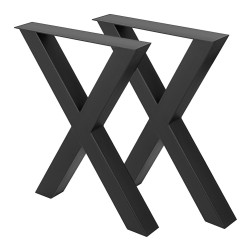 X-Frame Double Bench Metal Table Legs