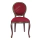 Classic Claret Red Chair, European Concept Classic Claret Red Chair