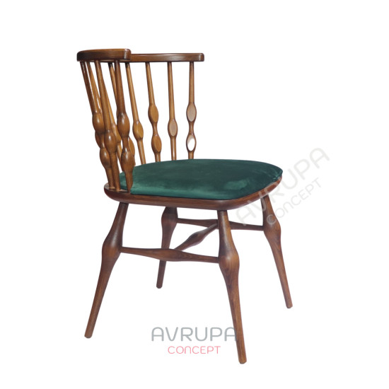 Windsor Wooden Chair Without Armrest