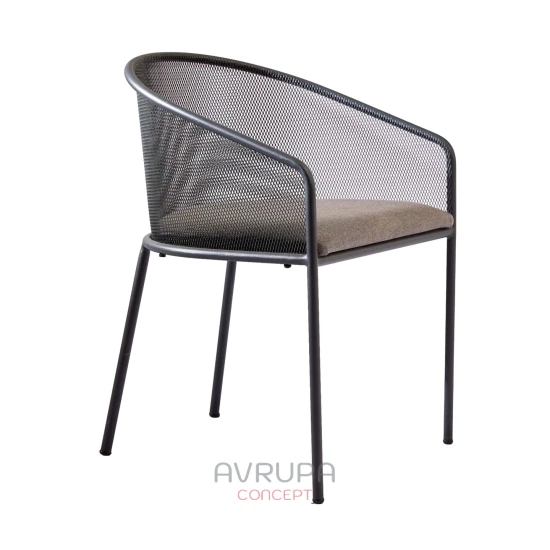Hazeran Look Metal Chair, Avrupa Concept Hazeran Look Metal Chair
