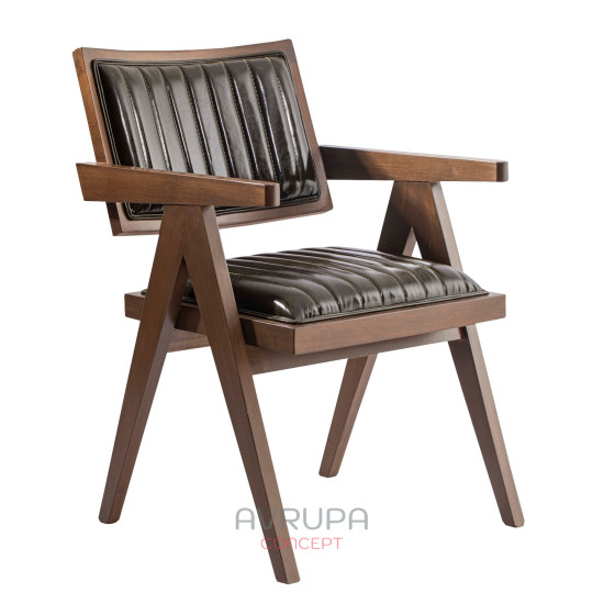 Wooden Chair with Armrest - Zeki Usta