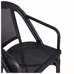 Aluminum outdoor chair with arms Aluminum outdoor chair with arms