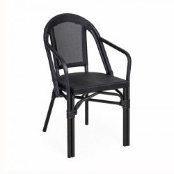 Aluminum outdoor chair with arms Aluminum outdoor chair with arms