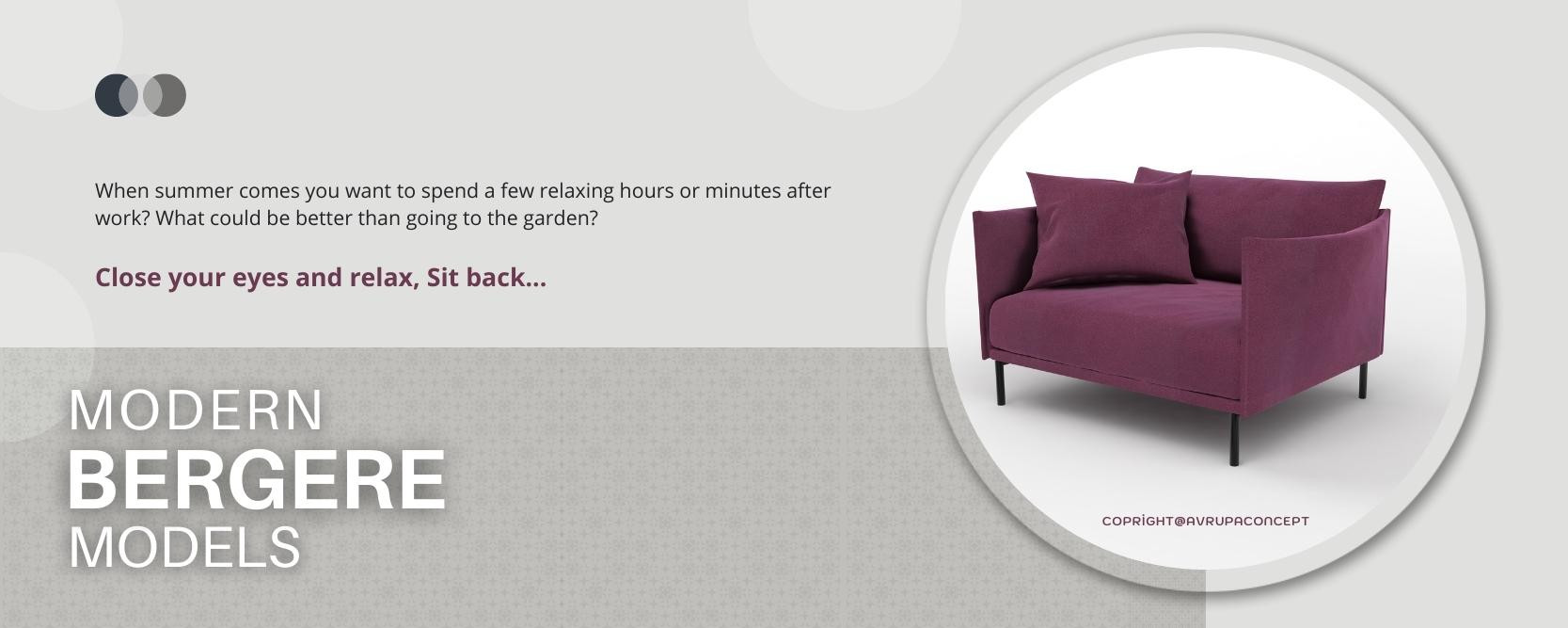 European Modern Bergere Models