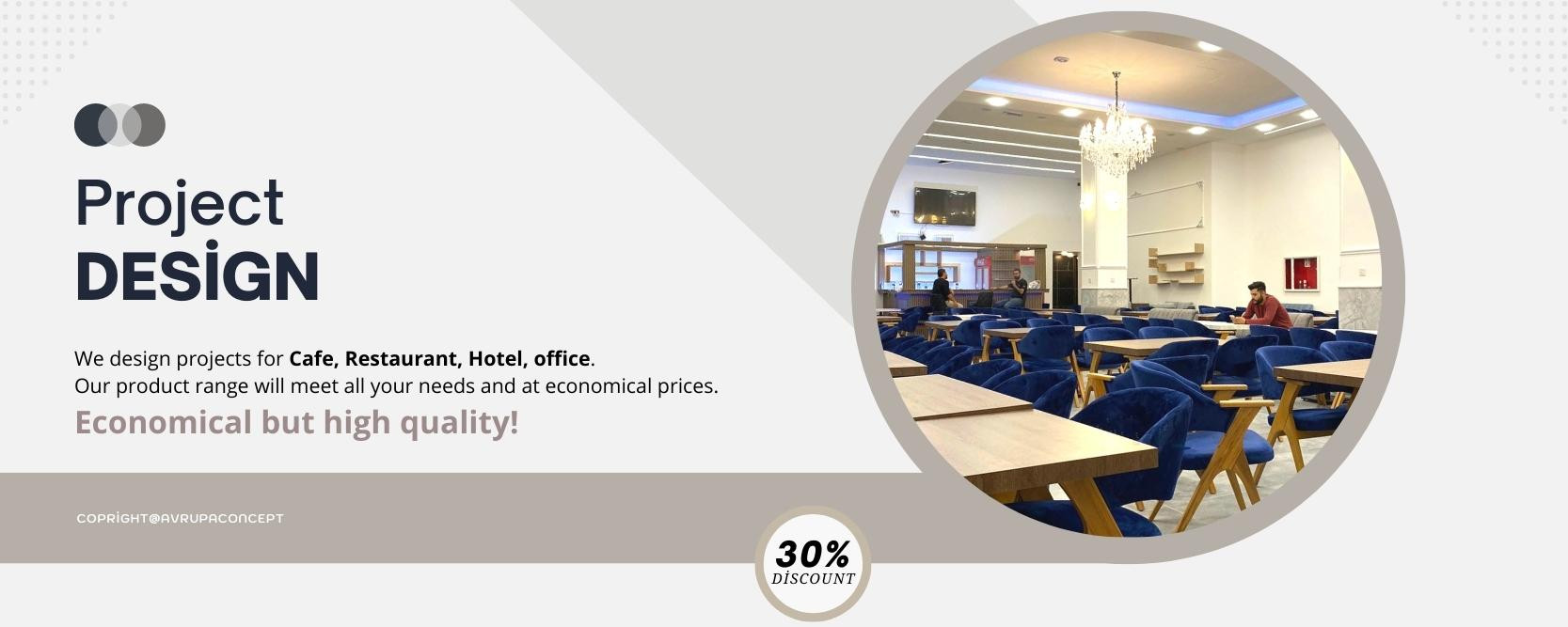 Projects for Cafe, Restaurant, Hotel, office